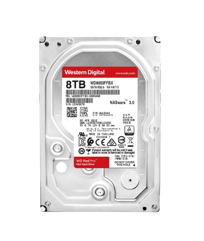 Hard disk 3.5" wd 8tb Red Pro 256mb 7200rpm WD8003FFBX