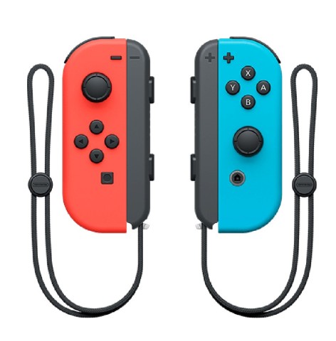 Controller Nintendo Set Joy-Con 2 rosso neon e blu fluorescente