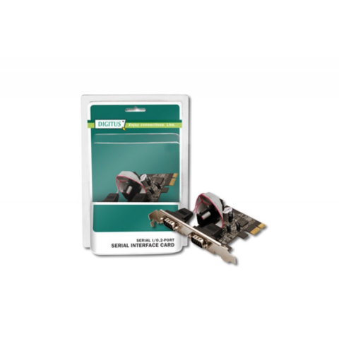 Scheda PCI Express Digitus con 2 Porte Seriali 9 Poli