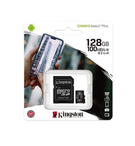 Micro sd 128gb Kingston classe10 con adattatore incluso SDCS2/128GB