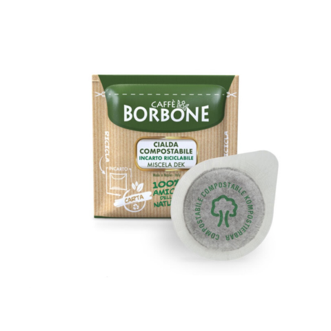 Astuccio cialde borbone 44mm miscela dek 50pz