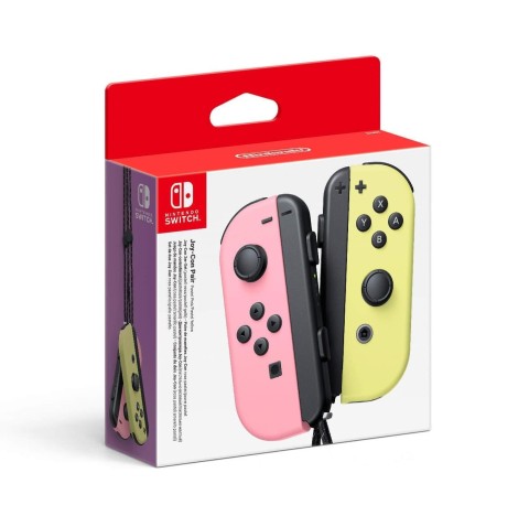 Controller Nintendo switch joy-con coppia rosa/giallo pastello