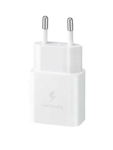 Caricabatterie Samsung 15W EP-T1510X PD USB-C + CAVO 1M USB-C Bianco