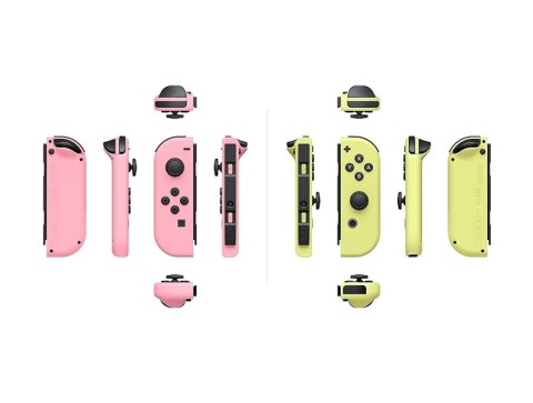 Controller Nintendo switch joy-con coppia rosa/giallo pastello