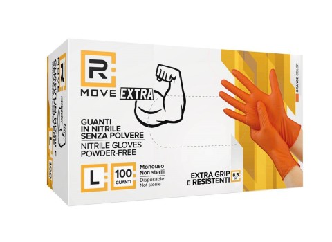 Guanti monouso Rmove professional extra grip 8.5 gr tg L-100pz