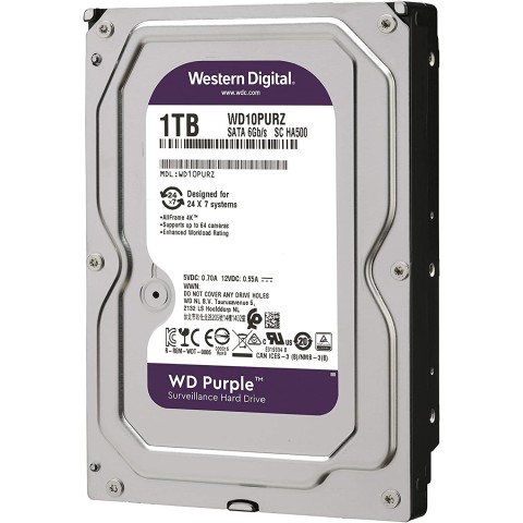 Hard Disk WD 3.5" 1TB interno 5400rpm purple WD10PURZ