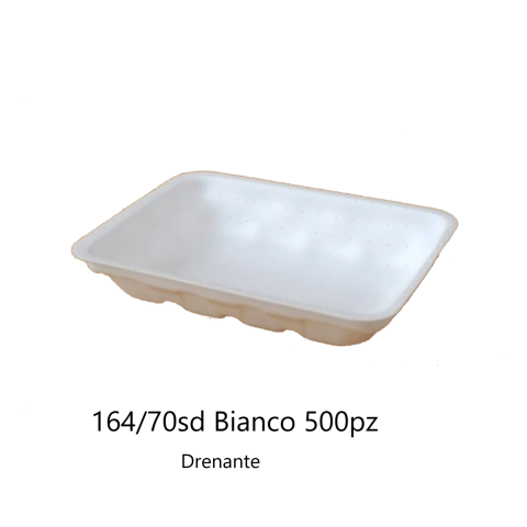 Vassoio Dren. Activopack 164/70sd Bianco 500pz - 18x13,5x3,9