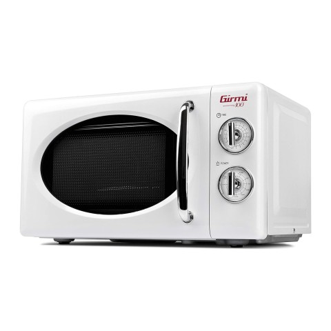 Forno Microonde Vintage Combinato Girmi FM21 1150W-20litri, Bianco