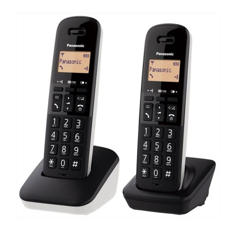 Telefono cordless Panasonic duo black vivavoce