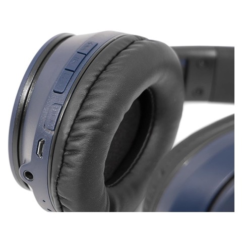 Cuffie ADJ Bluetooth 5.0 con Microfono blu