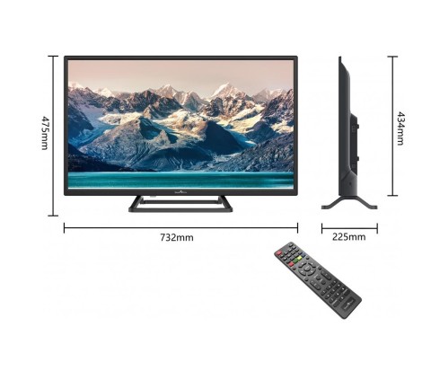 Tv Led Smart-Tech 32" hddvb-t2/s2 black 32HN10T3