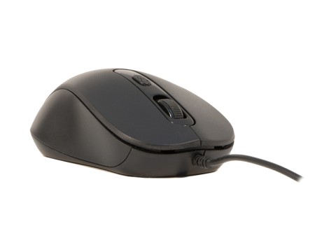 Mouse adj usb ottico 6devo pure black fino a 3600 dpi