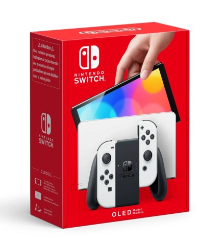 Nintendo switch console oled white