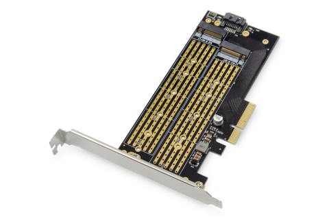 Scheda Digitus Add-on M.2 ngff/nvme ssd pci-express supporta chiavi B,M e B+M,