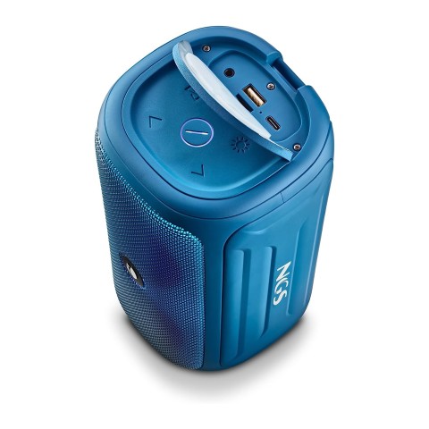 NGS ROLLER BEAST - Altoparlante Portatile da 32 W Bluetooth 5.0 e Tecnologia TWA - Blu