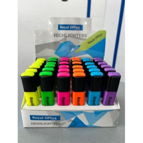 Evidenziatori Royal Office 6 colori assortiti fluo