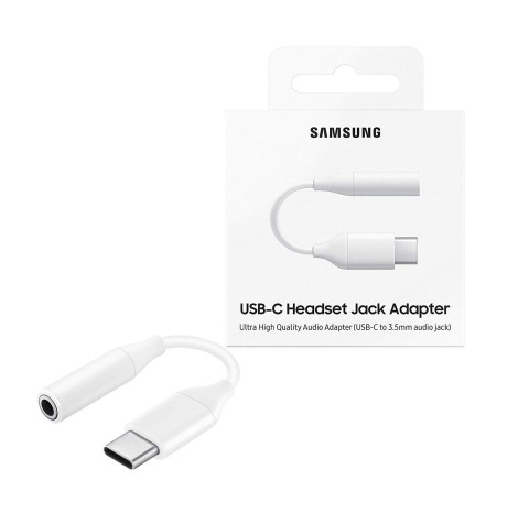 Adattatore cuffie Samsung da usb-c a jack 3.5mm white