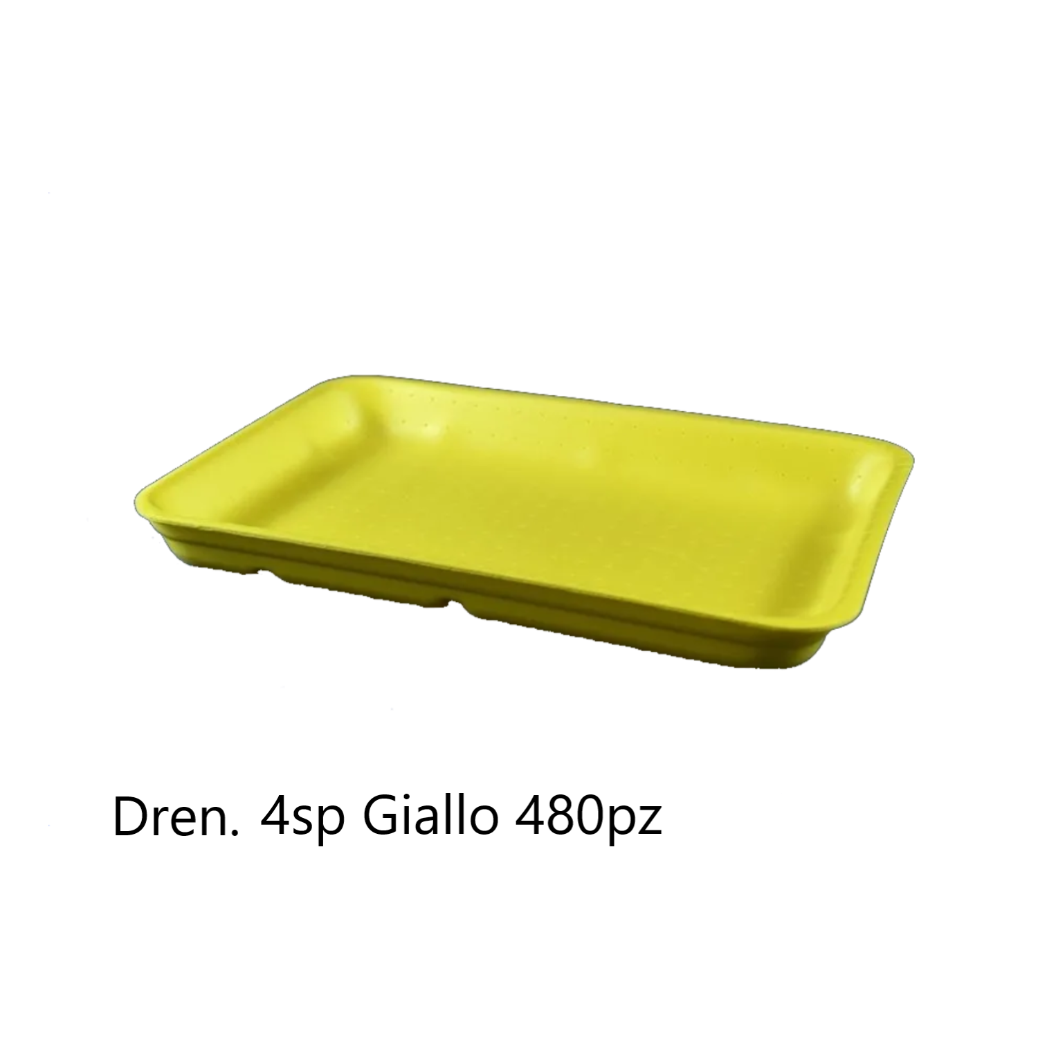 Vassoio Dren. Activopack 4SP Giallo 480pz -  27x18,5x3