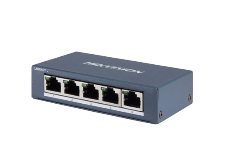 Switch Hikvision  5 porte Gigabit RJ45 - DS-3E0505-E