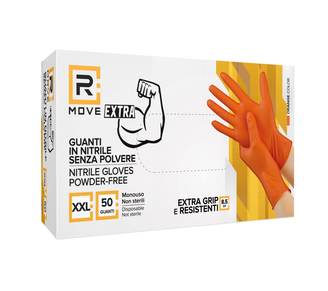 Guanti monouso Rmove professional extra grip 8.5gr tg XXL-50pz