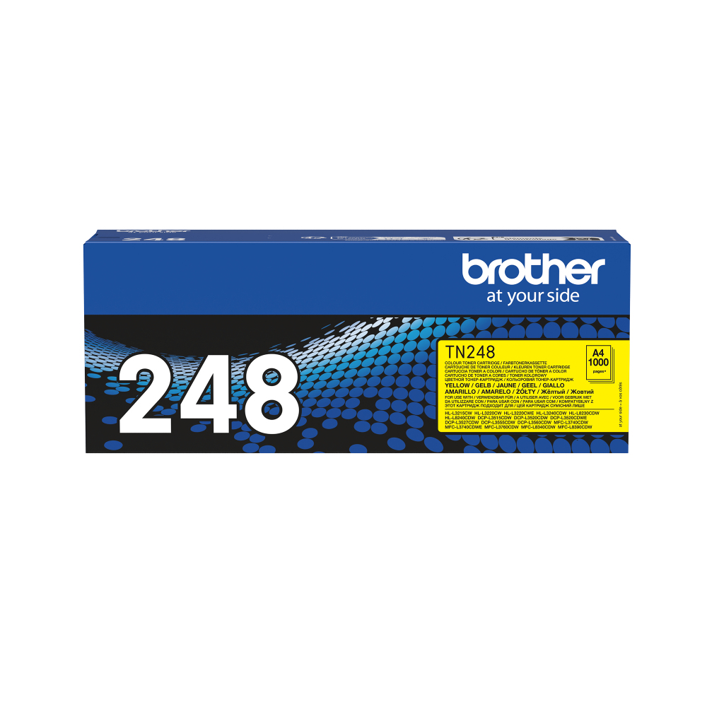 Toner originale Brother TN-248 giallo MFCL3740CDWE HL L3220CW 1k