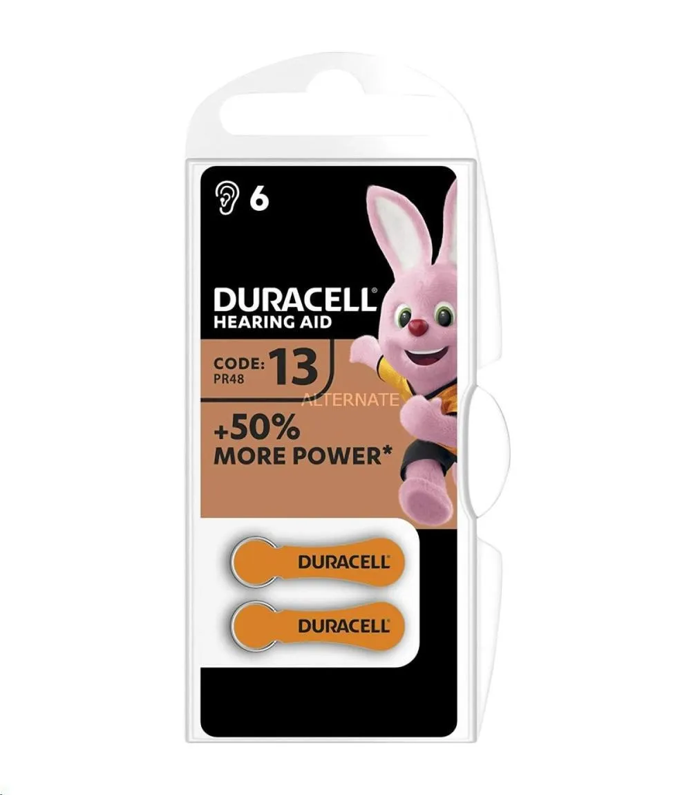 BATTERIE DURACELL ACTIVEAIR 6PZ ACUSTICHE MEDICAL DA13