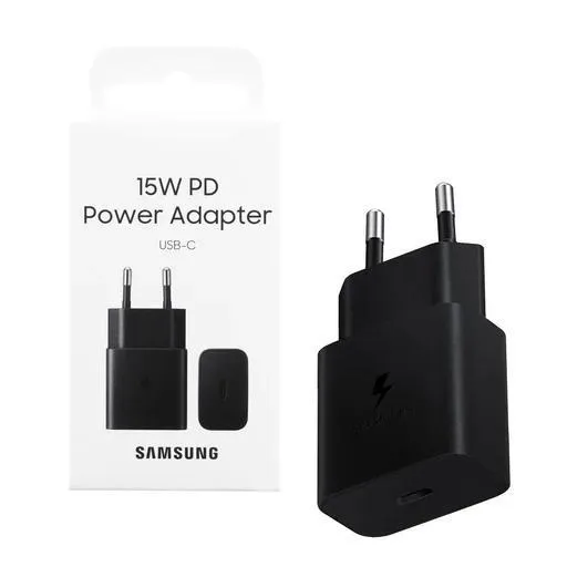 Caricabatterie Samsung 15W EP-TA1510 PD USB-C Black