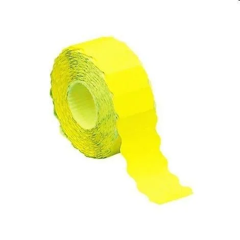 Rotolo etichetta prezzo 26x12 fluo giallo 2612fg cf 36pz