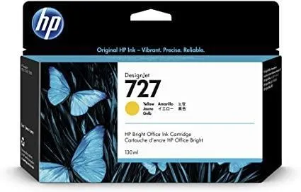 Cartuccia orig. hp n.727 giallo 130ml - b3p21a