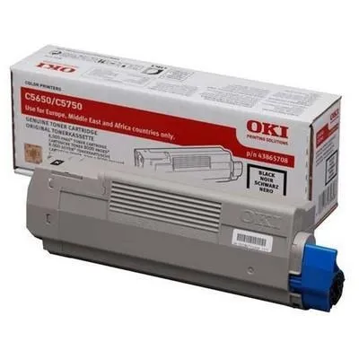 Toner orig. oki c5650 nero 43865708 8000p