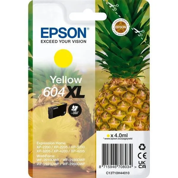 Cartuccia orig. Epson giallo xp2200 604xl - c13t10h44010 ananas