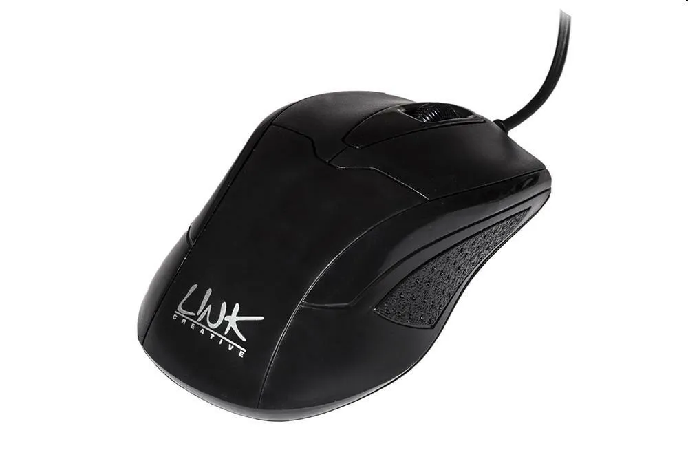 Mouse Link usb ottico 3 tasti lkmos0 800 dpi 1,5mt nero