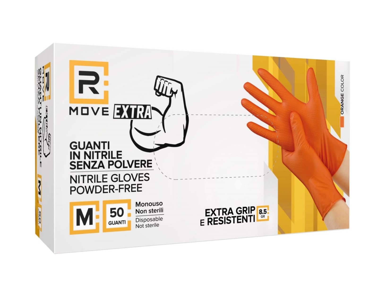 Guanti monouso Rmove professional extra grip 8.5gr tg M-50pz