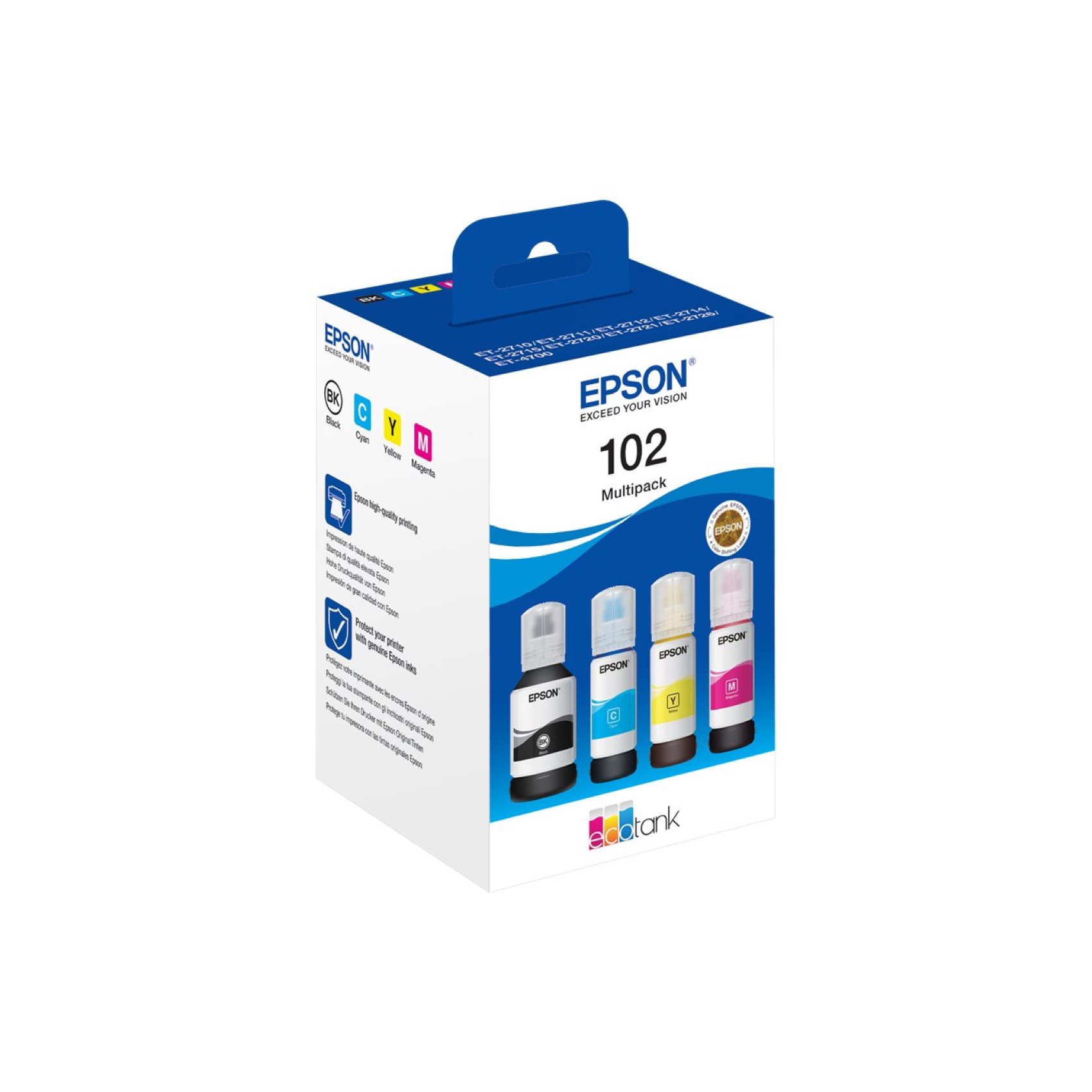 Cartucce originali multipack Epson 102  bk/y/m/c-C13T03R640