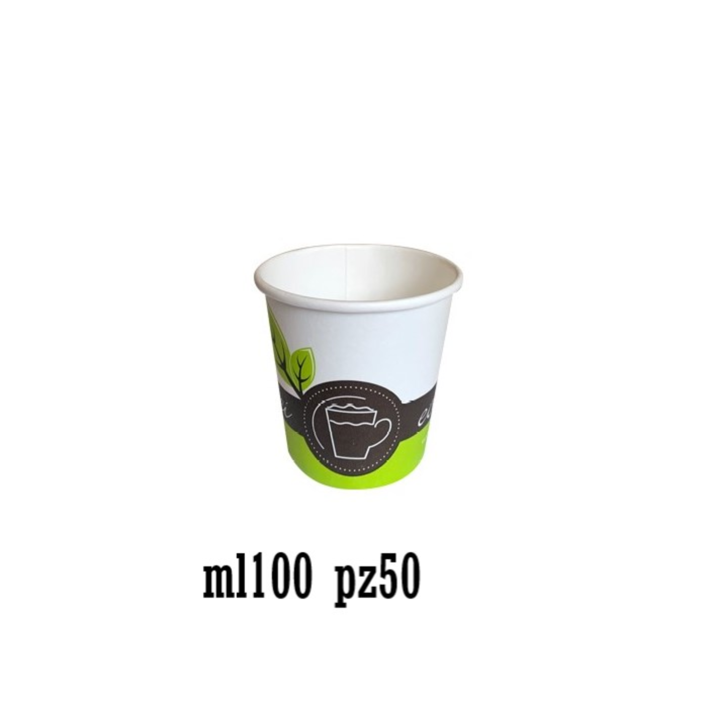 Bicchiere Cartoncino +PE100ml pz50