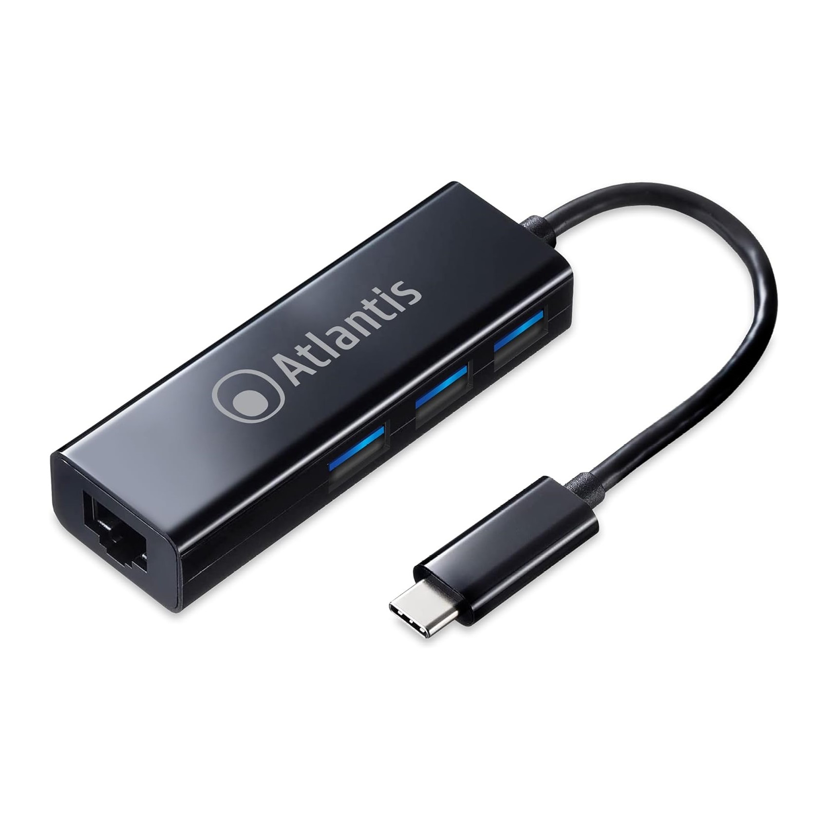 Adattatore Atlantis Type-C a Lan+Hub A04-TC_LAN+HB ingr 1typec - 1xgigabit lan +3x usb3.0