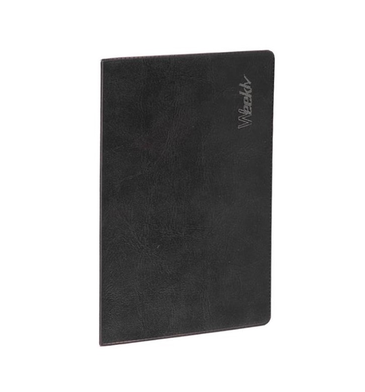 Agenda mensile Weekly libretto nero 9x15cm