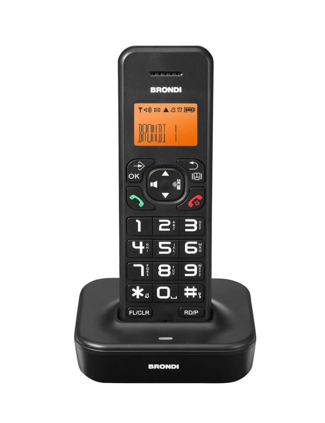 Telefono cordless Brondi bravo star nero