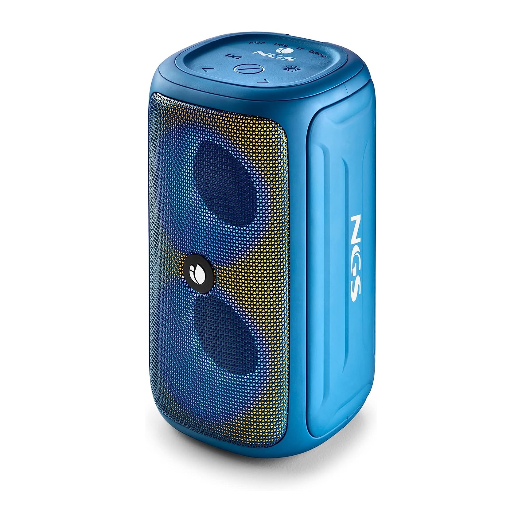 NGS ROLLER BEAST - Altoparlante Portatile da 32 W Bluetooth 5.0 e Tecnologia TWA - Blu