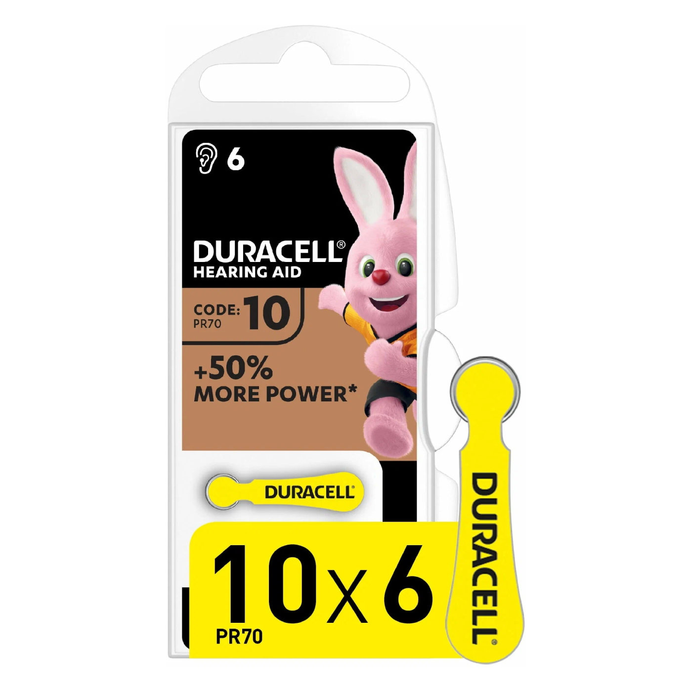 BATTERIE DURACELL ACTIVEAIR 6PZ ACUSTICHE MEDICAL DA10