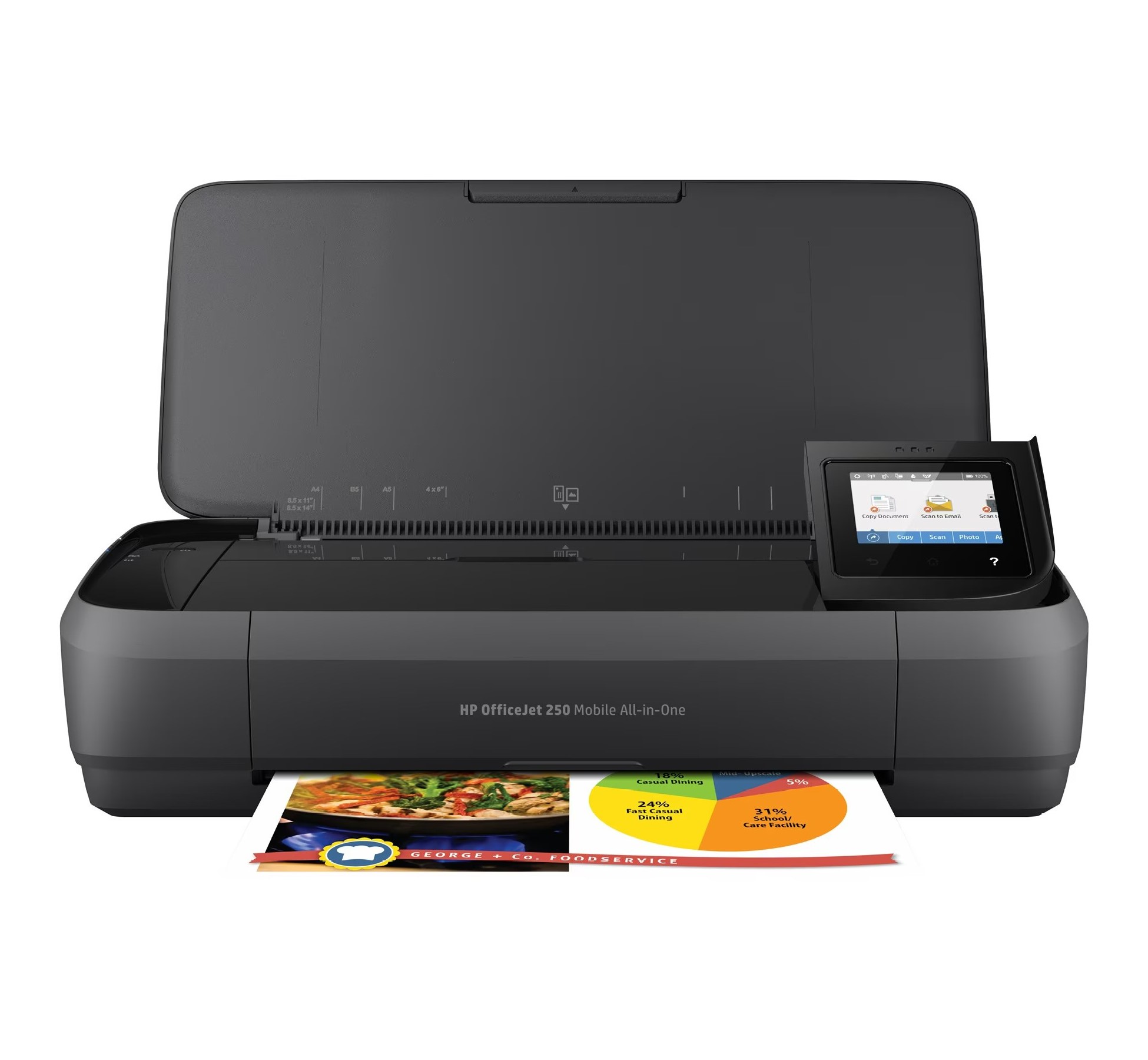 Multifunzione hp ink officejet mobile250 cz992a 3in1 a4 wifi-usb