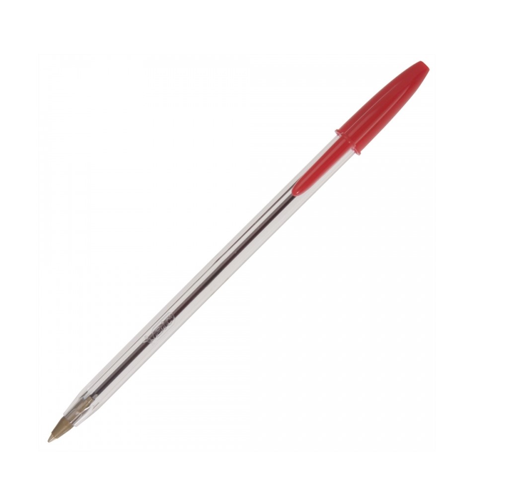 Penna rossa a sfera Bic Cristal Medium