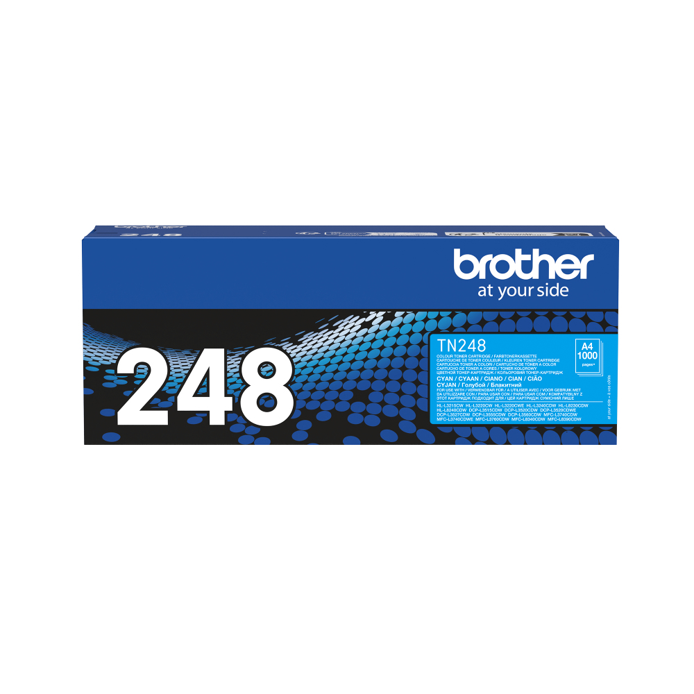 Toner originale Brother TN-248 ciano MFCL3740CDWE HL L3220CW 1k