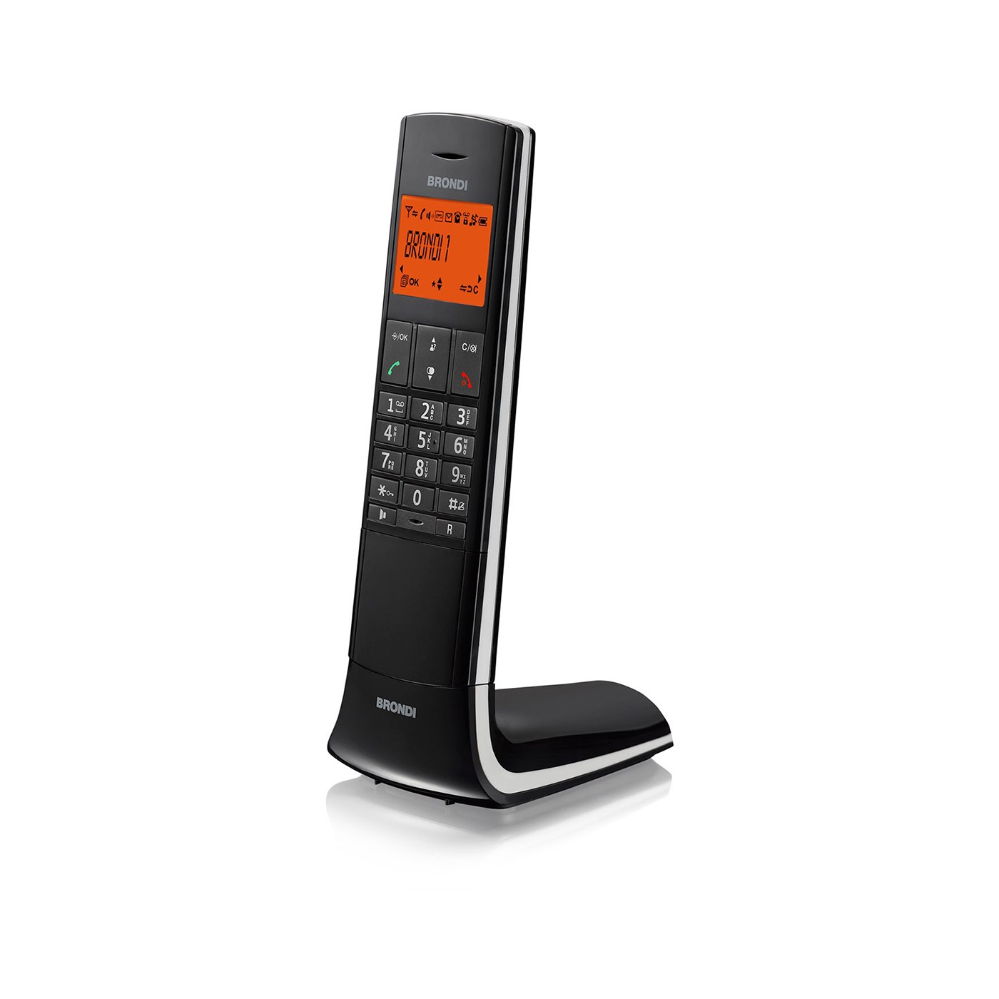 Telefono cordless Brondi Lemure nero