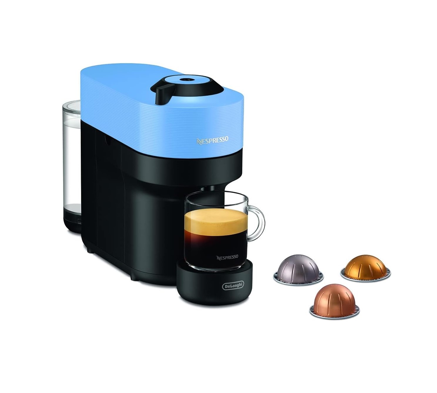 Macchina da caffè DeLonghi nespresso vertuo next pop azzurro